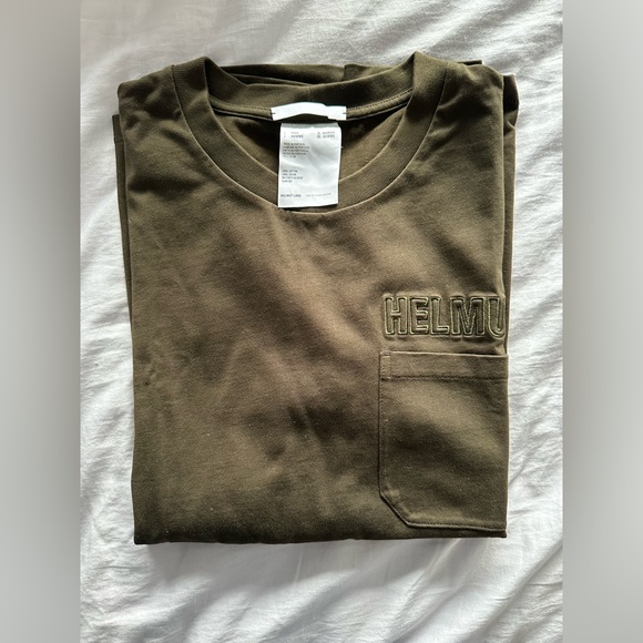 Helmet Lang Army Green T-shirt (unisex) - Picture 1 of 5